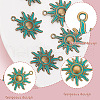 HOBBIESAY 50PCS Zinc Alloy Solar Eclipse Pendants PALLOY-HY0001-04-5