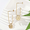304 Stainless Steel Stud Earrings EJEW-Z089-31G-1
