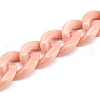 Handmade Opaque Acrylic Curb Chains AJEW-JB00925-03-2