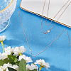 Beebeecraft 2Pcs 925 Sterling Silver Box Chain Necklaces NJEW-BBC0001-13RG-4