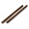 Waxed Round Wooden Sticks WOOD-WH0029-35A-1