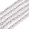 Non-Tarnish 201 Stainless Steel Cable Chains CHS-L017-09E-01-1