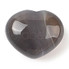 Mother's Day Gifts Natural Grey Agate Love Heart Stone G-I367-03E-1