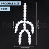   6Pcs Plastic Action Figure Movable Skeleton DIY-PH0021-59-2