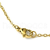 304 Stainless Steel Lotus Pendants Necklaces NJEW-JN04561-02-5