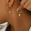 Delicate Snake Hoop Earrings VT8367-1