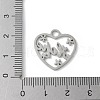 304 Stainless Steel Pendants STAS-E501-08P-3
