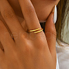 Minimalist 925 Sterling Silver Adjustable Cuff Open Rings QW6427-3