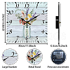 MDF Printed Wall Clock HJEW-WH0059-003-2