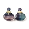 Natural Fluorite Perfume Bottle Pendants G-L623-07G-02-1