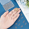 50Pcs 304 Stainless Steel S-Hook Clasps FIND-UN00008-5