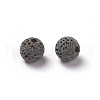 Unwaxed Natural Lava Rock Beads G-F325-8mm-A09-2