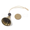 Iron Bell Pendant Decorations HJEW-JM02178-02-3
