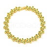 Rack Plating Brass Pave Cubic Zirconia Butterfly Link Bracelets for Women BJEW-B110-05G-04-1