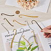 SUNNYCLUE 18Pcs 9 Style Tibetan Style Alloy Bookmarks Findings with Hole AJEW-SC0002-57-3