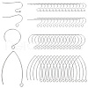 Beebeecraft 320Pcs 4 Style 304 Stainless Steel Earring Hooks STAS-BBC0004-45-1