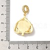 Rack Plating Brass Micro Pave Clear Cubic Zirconia European Dangle Charms KK-G504-26G-4