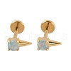 304 Stainless Steel Opal Stud Earrings EJEW-B143-01G-08-4