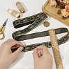 Polyester Jacquard Flowr Ribbon OCOR-WH0082-251-3