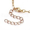 Brass Micro Pave Clear Cubic Zirconia Link Bracelets BJEW-JB05126-02-4