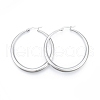 Tarnish Resistant 201 Stainless Steel Big Hoop Earrings for Women EJEW-N052-04C-01-1