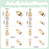 Unicraftale 32Pcs 8 Style 201 Stainless Steel Cord Ends STAS-UN0027-12-3