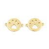 Rack Plating Brass Connector Charms KK-P269-19G-1