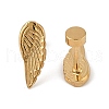 304 Stainless Steel Stud Earrings EJEW-G423-02G-5