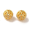 Rack Plating Brass Pave Cubic Zirconia Beads KK-M285-32B-G-2