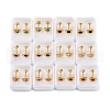 Heart Crystal Rhinestone Ear Fake Plugs EJEW-H105-21G-B-1