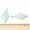 Natural Flower Amazonite Faceted Big Pendants G-L623-04G-01-3