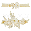 Flower Polyester Garter Leg Ring AJEW-WH0471-09B-1