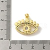 Brass Micro Pave Cubic Zirconia Pendants KK-Z042-29G-04-3
