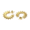 304 Stainless Steel Half Hoop Stud Earrings for Women EJEW-B054-21G-2