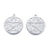 Non-Tarnish 201 Stainless Steel Pendants STAS-N098-214P-3