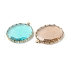 Brass with K9 Glass Pendants KK-C024-49KCG-3
