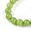 Buddhist Natural Topaz Jade Round Beaded Stretch Bracelets BJEW-R041-8mm-04-01-3