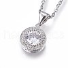 304 Stainless Steel Pendant Necklaces NJEW-L146-01-2
