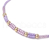 Glass Seed Beaded Braided Beads Bracelets BJEW-MZ00182-7