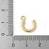 U-Shaped Brass Pendants KK-Q091-06G-3