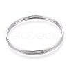 3Pcs 304 Stainless Steel Plain Bangles Set For Women BJEW-N033-01P-2