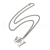 201 Stainless Steel Necklaces NJEW-Q336-01H-P-2