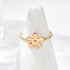 304 Stainless Steel Cuff Rings RJEW-D306-01G-2