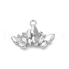 Brass Crystal Rhinestone Pendants KK-E793-04P-1