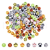 DICOSMETIC 160Pcs 8 Colors Opaque Acrylic Beads MACR-DC0001-13-1