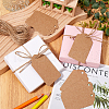 SOFPLATE 200Pcs Rectangle Kraft Paper Gift Tags CDIS-SP0001-11-4
