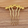 Alloy Hair Comb Findings PW-WG0DDBA-02-1
