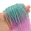 Transparent Painted Glass Beads Strands DGLA-A034-T2mm-A10-2