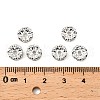 Brass Rhinestone Spacer Beads RB-A014-L8mm-01S-NF-3