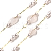Handmade Natural Rose Quartz Nuggest Beaded Chains CHC-F020-03G-02-1